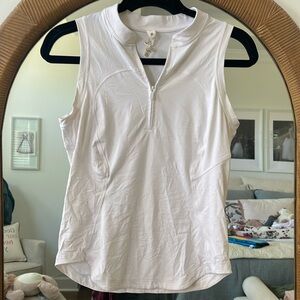 Lululemon white zip up top